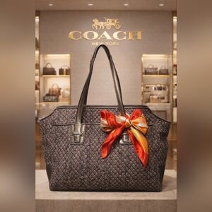 Coach SNAKESKIN TOTE BAG.
